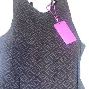 SKIMS FENDI SLEEVELESS ONE PIECE SZ L SOLD OUT EXCLUSIVE COLLECTION